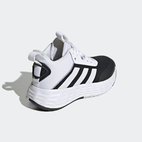 حذاء كرة السلة adidas Originals Flex، أبيض/فضي معدني/أزرق ملكي، مقاس 4 US للجنسين للأطفال الكبار in Kuwait