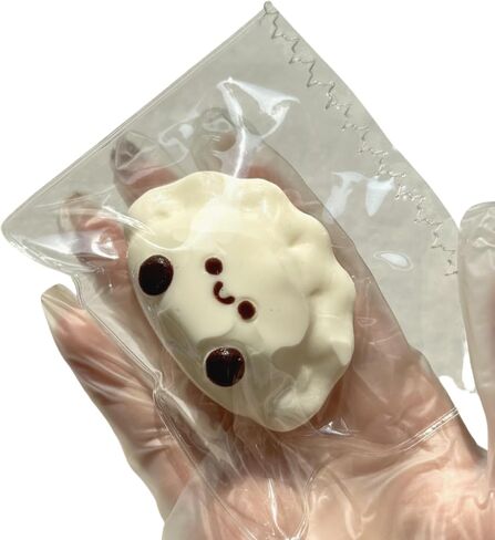 Taba Squishy Toys Squishies Squishies Silicone Squize Toy Toy ، فقط لتخفيف الإجهاد متعة/مجموعة/مجموعة ، غير صالحة للأكل (Dumpling Lucky (50g)) in Kuwait