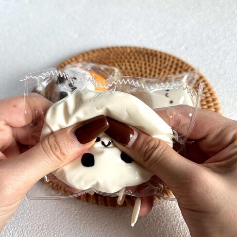 Taba Squishy Toys Squishies Squishies Silicone Squize Toy Toy ، فقط لتخفيف الإجهاد متعة/مجموعة/مجموعة ، غير صالحة للأكل (Dumpling Lucky (50g)) in Kuwait