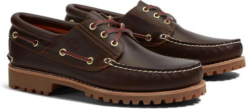 Timberland Men's 3-Eye Lug Handsewn Shoe, Brown, 10 Wide in Saudi Arabia