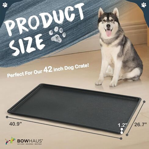 CAPHAUS 40.9" Replacement Tray for 42" Dog Crate, Durable, Multi-Purpose Plastic Bottom Pan for Pet Kennels, Easy to Clean & Install in Kuwait