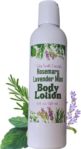 Rosemary Lavender Mint Body Lotion - Herbal, Natural moisturizer with Lavender, Rosemary and Peppermint Essential Oils, Invigorating and Fresh! (4 oz) in Saudi Arabia