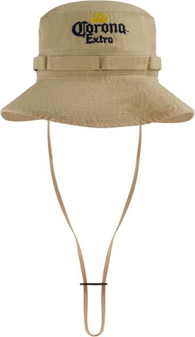 Corona Bucket Hat, Packable Travel Hat, Cotton Wide Brim Summer Cap with Adjustable Drawstring, Khaki, One Size in Saudi Arabia