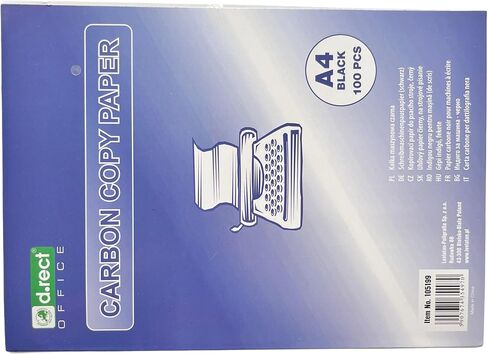 Writing Paper for Typewriters | DIN A4 | Self-Healing Paper | Carbon Copy Paper | 100 Sheets | Black in Saudi Arabia