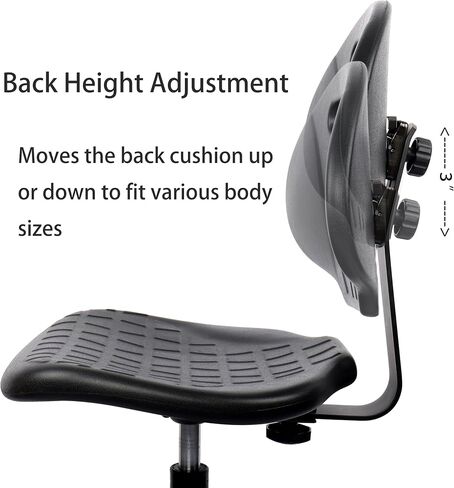 خذ كرسي UR SEAT® Deluxe Drafting Lab Crast ، 18 '' 'القابل للتعديل ، ارتفاع قابل للتعديل ، 10' ، سعة مقعد 450 رطلاً ، يتم شحنها في غضون 24 ساعة (انزلاق غير متداول) in Kuwait