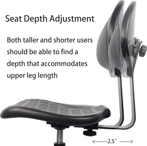 خذ كرسي UR SEAT® Deluxe Drafting Lab Crast ، 18 '' 'القابل للتعديل ، ارتفاع قابل للتعديل ، 10' ، سعة مقعد 450 رطلاً ، يتم شحنها في غضون 24 ساعة (انزلاق غير متداول) in Kuwait