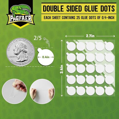 Glue Dot Double -Side ، 100pcs متزايدة لزخارف الجدران ، والملصقات ، والبالونات - 0.4 "نقاط لاصق واضحة القابلة للإزالة ، لا ضرر نقاط لزجة للمنزل والحفلات والحرف اليدوية in Kuwait