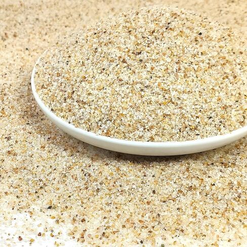 Aquarium Sand, 2lbs Beige Fish Tank Sand, Aquarium Gravel Substrate for Aquascaping, Vivariums, Terrariums, Plants and Crafts in Kuwait