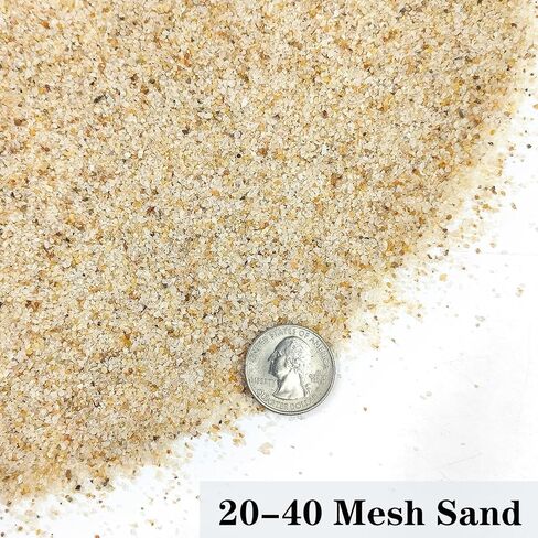 Aquarium Sand, 2lbs Beige Fish Tank Sand, Aquarium Gravel Substrate for Aquascaping, Vivariums, Terrariums, Plants and Crafts in Kuwait