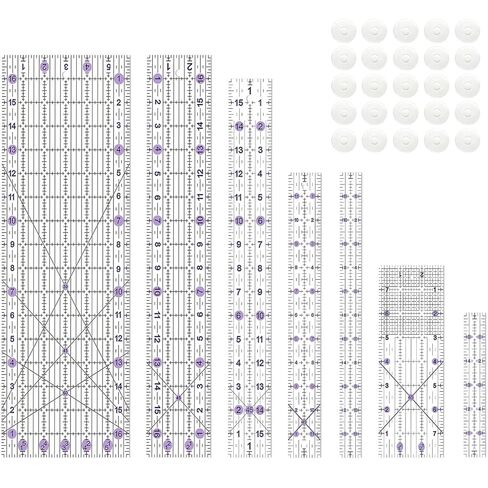حكام خياطة اللحف ، حاكم الخياطة (2.78 "x12" ، 3.5 "، 4.5" ، 6 "، 9.5" ، 12.5 ") ، حاكم أكريليك لقطع النسيج ، حكام للخياطة والخياطة ، حكام لحاف غير قسيمة ، لوازم الخياطة in Kuwait
