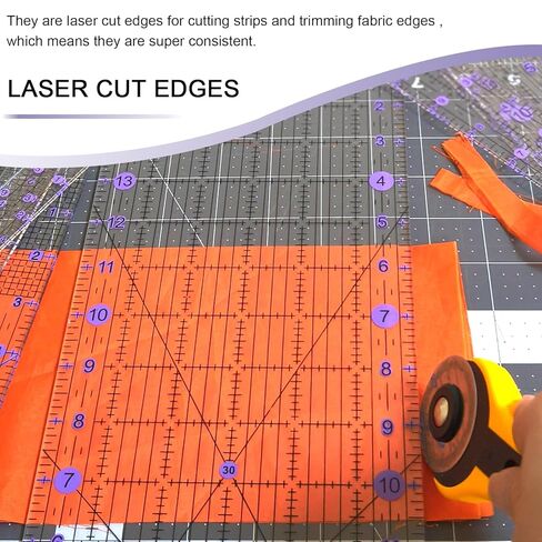 حكام خياطة اللحف ، حاكم الخياطة (2.78 "x12" ، 3.5 "، 4.5" ، 6 "، 9.5" ، 12.5 ") ، حاكم أكريليك لقطع النسيج ، حكام للخياطة والخياطة ، حكام لحاف غير قسيمة ، لوازم الخياطة in Kuwait