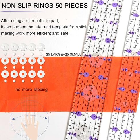 حكام خياطة اللحف ، حاكم الخياطة (2.78 "x12" ، 3.5 "، 4.5" ، 6 "، 9.5" ، 12.5 ") ، حاكم أكريليك لقطع النسيج ، حكام للخياطة والخياطة ، حكام لحاف غير قسيمة ، لوازم الخياطة in Kuwait