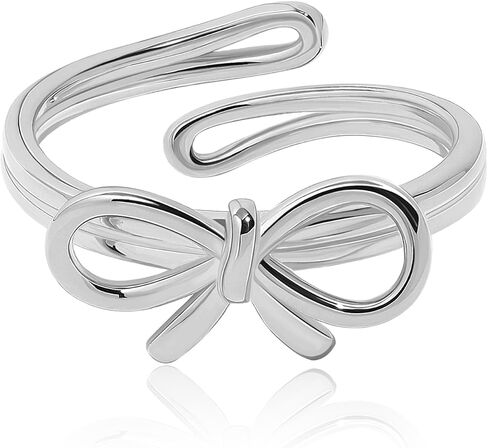 Meissa Bow Rings Rings Infinity for Women Girls Mother Mother Gold Bowknot Rings Sterling Silver Bowtie Knot Breat in Kuwait