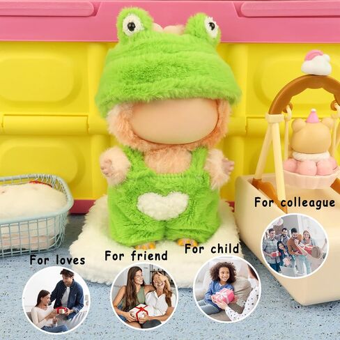 Clothes for Doll17cm Accessories Suit Cute Clothes for Doll Dress up Animal Style Outfits (NO Doll)(Bee) in Saudi Arabia