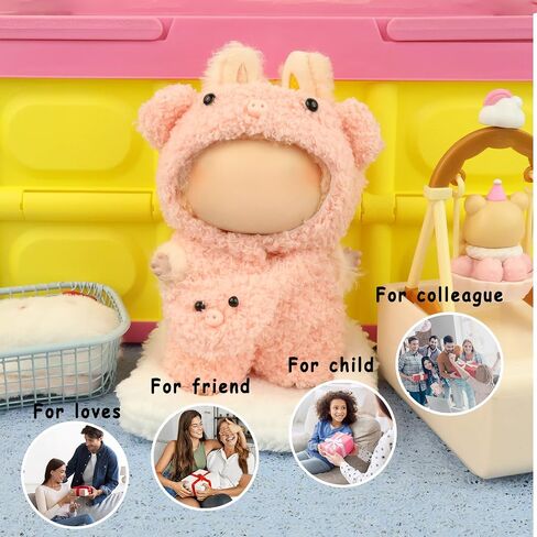 Clothes for Doll17cm Accessories Suit Cute Clothes for Doll Dress up Animal Style Outfits (NO Doll)(Bee) in Saudi Arabia