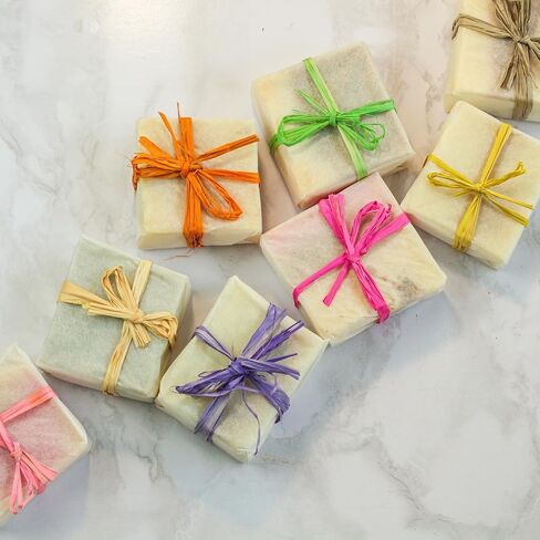 MECCANIXITY Raffia Paper Craft Ribbon 200m/656ft String Kraft Packing for Gift Wrapping, Packing, Crafting Supplies Coffee in Saudi Arabia