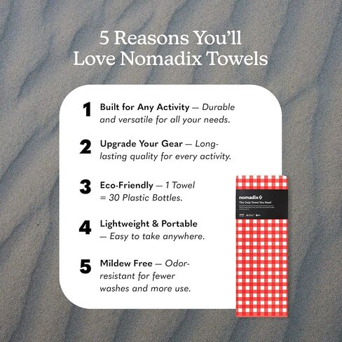 Nomadix Original Towel - Perfect for Beach, Pool, Travel, Camping, Yoga - Made with Recycled Materials - Super Absorbent - Sand Resistant - Arizona State Flag - 72.5x30 in Saudi Arabia