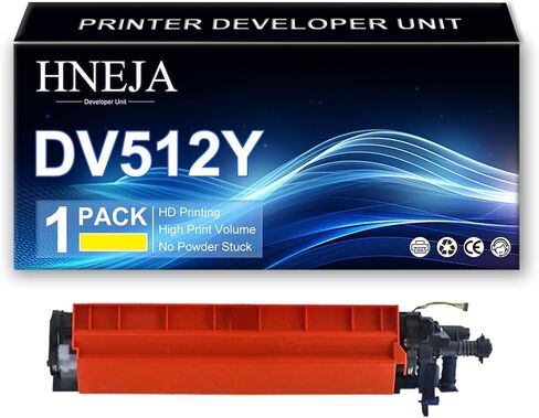 A2XN03D A2XN0KD A2XN0ED A2XN08 Developer Unit Compatible DV512 (BK/C/M/Y) Replacement for Konica Minolta C224 C224e C284 C284e C364 C364e C454 C454e C554 C554e Printer,Yellow-1 Pack in Saudi Arabia