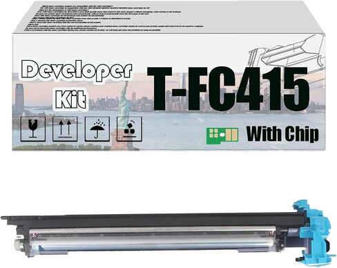 T-FC415 TFC415 Developer Kit, Compatible for Toshiba 2000AC 2500A 2505AC 3005AC 3505AC 4505AC 5005AC 2010AC 2510AC 2515AC 3015AC 3515AC 4515AC 5015AC Printers Yellow*1 in Kuwait