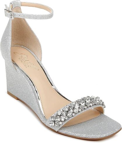 Jewel Badgley Mischka Peggy Crystal Embellished Wedge in Saudi Arabia
