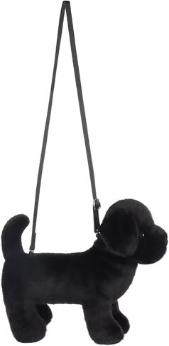 Apricot Lamb Labrador Dog Animal Shoulder Bag Crossbody Plush Purse for Adults and Teen Girls Boys in Saudi Arabia