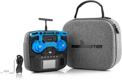 Radiomaster Boxer 2.4g 16Ch Hall Gimbals Transmitter Radio Control Elrs 4in1 CC2500 Support Edgetx with Carry Case (ELRS Mode 2 with 6200) in Kuwait
