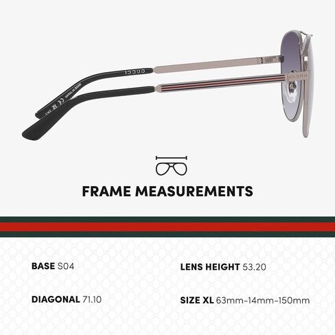 Gucci GG1233SA Aviator shape Sunglasses + Bundle with eSHADES Luxury Eyewear Kit in Saudi Arabia