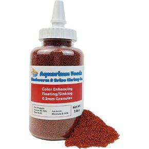 Aquatic Foods Inc. Community Fish Granules 0.5mm High Protein Floating/Sinking Color Enhancing Granules for Freshwater Fish, Marine Fish, Baby Pond Fish…1.8oz Squeeze Bottle in Saudi Arabia
