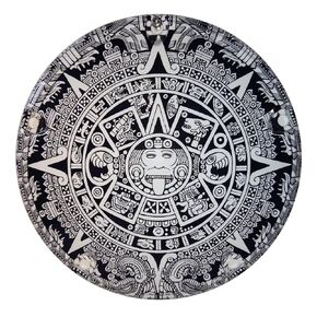 Custom Aluminum 5 Hole Twin Cam Derby Clutch Cover for Harley Davidson - Aztec Calendar (Matte Finish, 1999-2018 Softail Models)