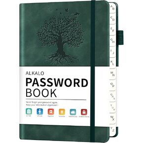 كلمة المرور كتاب مع علامات تبويب أبجدية ، 4.5 "x5.9" كتاب حارس مرور الجيب الصغير ، 160 صفحة/100GSM دفتر غلاف ، منظم كلمة المرور لتسجيل الدخول