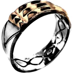 Atlantis Ring 14K Gold Sterling Silver Talisman المصرية (11) in Saudi Arabia