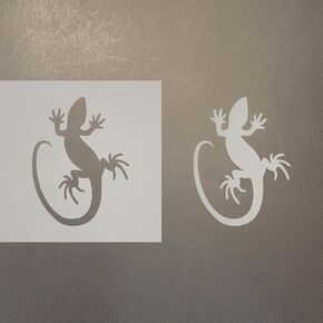 Lizard 2 Reusable Mylar Stencil - Art Craft Supplies New Sizes (4")