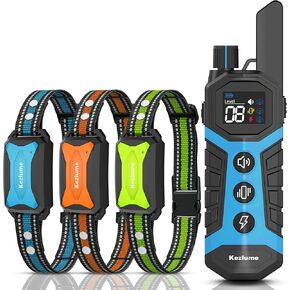 Dog Shock Collar - 4000FT Dog Training Collar with Remote Innovative IP67 Waterproof with 3 Training Modes, Rechargeable E-Collar for All Breeds 5-120lbs Small Medium Large Dogs