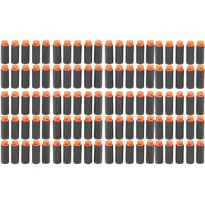 100pcs Refill,EVA Soft Darts Universal Toy Refill Foam for Various Toy (Black)