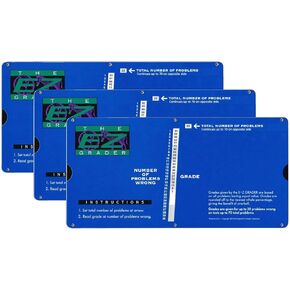 E-Z Grader, Large Print, Blue, Pack of 3