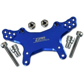 5pc Set Upgrades Aluminum Front Damper Mount LOSI 1/18 2WD Mini-T 2.0 LOS01015 RC Cars by GPM (Blue)