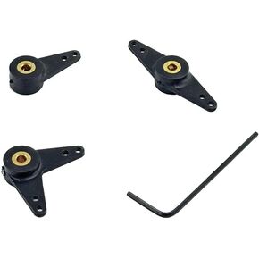 3pcs RC قارب 3 مم عمود الثقب الدفرة محول ذراع نايلون الدفة ذراع التوجيه ل RC قارب السفينة DIY السفينة إكسسوارات (النمط 1)