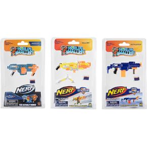 World's Smallest Nerf N-Strike Elite 2.0 Blasters Series 2 Bundle Set of 3