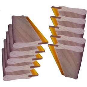 10 pcs Silk Screen Printing Squeegee 18" (46cm) Scratch Board Wooden Ink Scraper