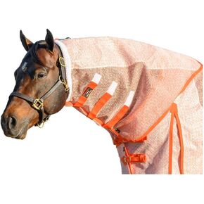 Schneiders Ripstop Nylon Mesh II Fly Neck Cover for Horses | Enhanced Airflow & UV Protection | SilverTEK Lined | Ideal for Hot Climates