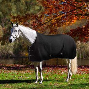 Equinavia Luftig Waffle Cooler | 100% Cotton - Black/Hunter Green - 80 in
