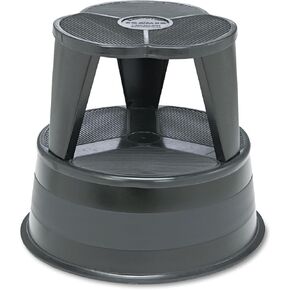 Cramer 100192 Kik-Step Steel Step Stool, 350 lb cap, 16-Inch dia. x 14 1/4h, Black