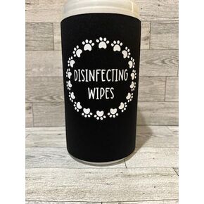Paw Print Disinfecting Wipe Cover (Large, Gray)