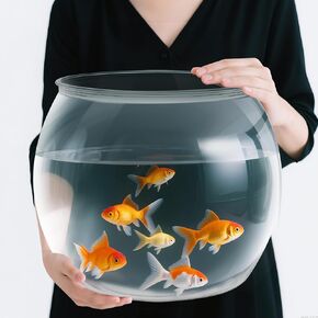 Geelin 5 Gallon Plastic Fish Tank Large Bowl Shatterproof with Crystal Clear Clarity for Terrarium, Flower Vase Centerpiece Gift for Fish Lovers