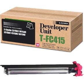 T-FC415 Developer Unit Compatible for Toshiba E-Studio 2515AC 3015AC 3515AC 4515AC 5015AC Printer (Magenta Developer Unit)