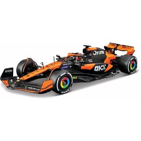 Bburago 1:24 2024 Race McLaren MCL38 with Helmet, Piastri #81