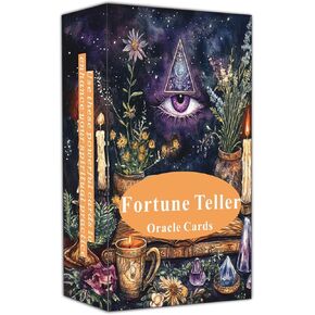 Fortune Teller Oracle Cards: استكشاف وتكشف عن المستقبل ، وتوفير التوجيه والإلهام للحياة اليومية. أوراكل تارو بطاقات المبتدئين ، مناسبة للحياة اليومية ، العرافة ، الممارسة الروحية