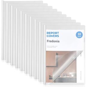 M&G 10 Pack Report Covers with Sliding Bar, 70 Sheet Presentation Folders,10mm Clear Report Folder for A4 and Letter Size Paper,8.7X 12.2inch