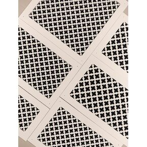Vent Cover for walls and ceiling 1/4" Thick Primed white Custom Size Fan cover Wall Register Ceiling Register Air Return ventilation cover Style # 10