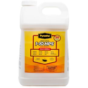 PYRANHA 1-10 HPS Concentrate Refill - 2.5 Gallon for 30 Gal Automatic Spray Systems Indoor Barn Fly Control | Repels Horn, Deer, Horse, Stable, & Face Flies, Midge